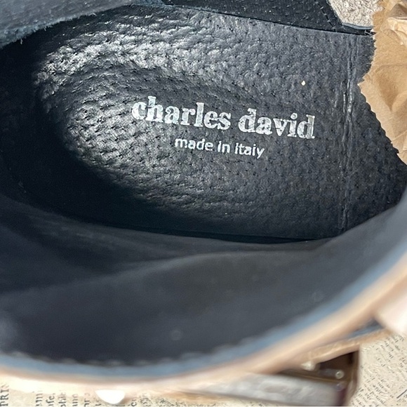 Charles David Studded Moto Ankle boots  made in Italy - Picture 12 of 13